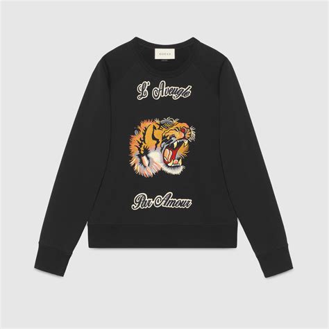 gucci dover street market sweatshirt tiger|gucci tiger jewelry.